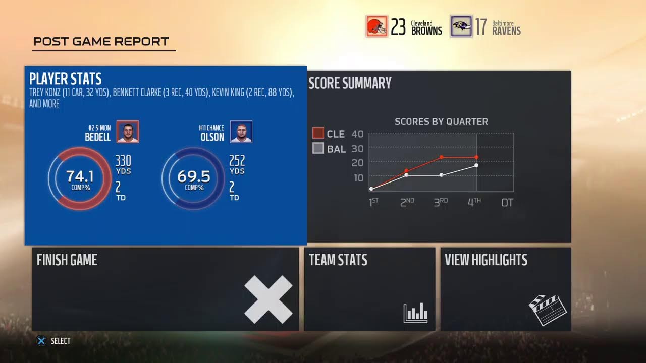 S10 W5 Browns vs Ravens