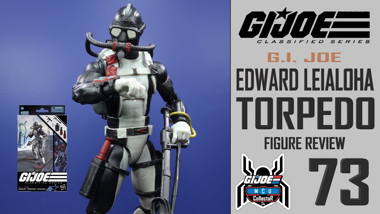 GI Joe Classified Series 73 TORPEDO EDWARD LEIALOHA Navy Seal Underwater Scuba Action Figure Review