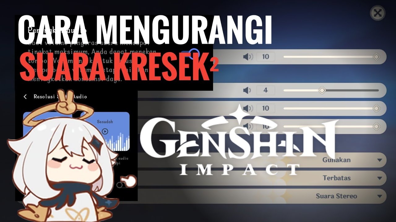 Cara Mengurangi Suara Kresek Pada Genshin Impact test di IQOO Z9X