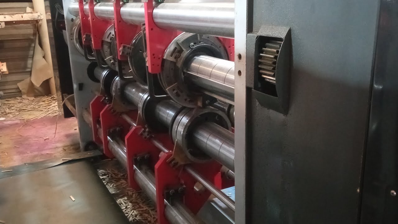 how to Repairing flexo printer slotter machine!! flexo printer slotter!!