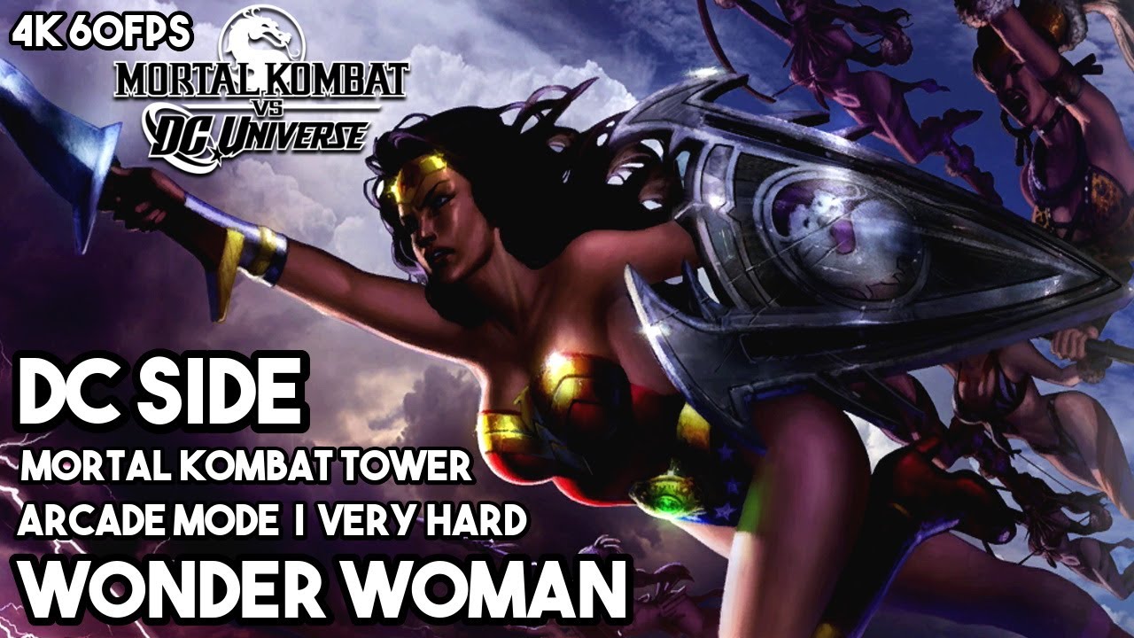 Mortal Kombat Vs DC Universe | DC SIDE | Arcade Mode | Wonder Woman | Very Hard | MK Tower