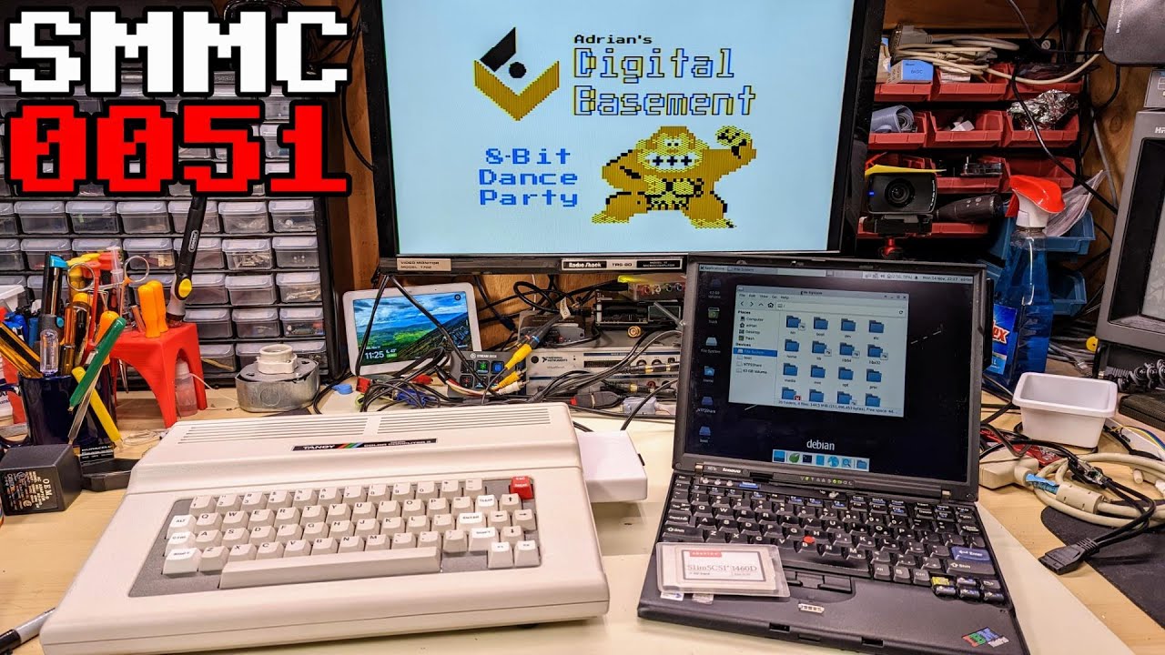 0051 SCSI on a laptop and an 8-bit dance party that IS NOT on a C64