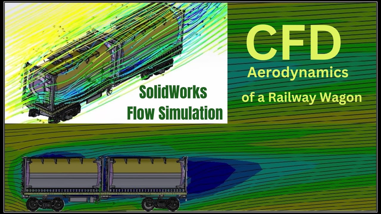 CFD Aerodynamic Analysis Parametric Study & Optimization of a Railway Wagon | SolidWorks