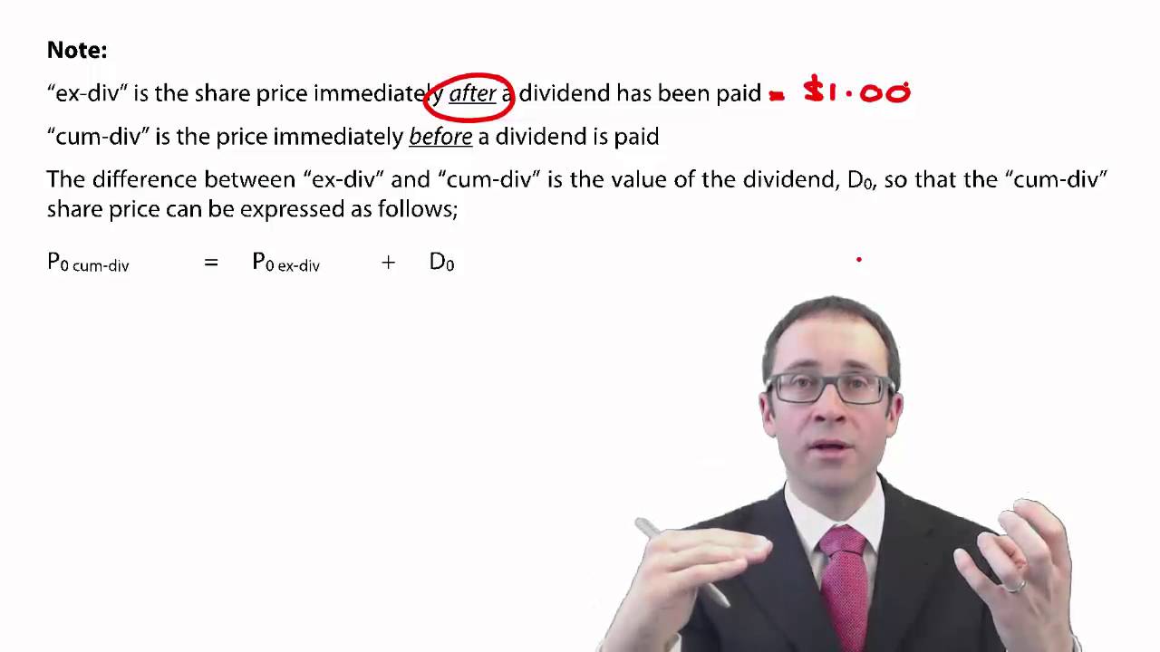 CIMA F2 Cost of Equity - ex-div