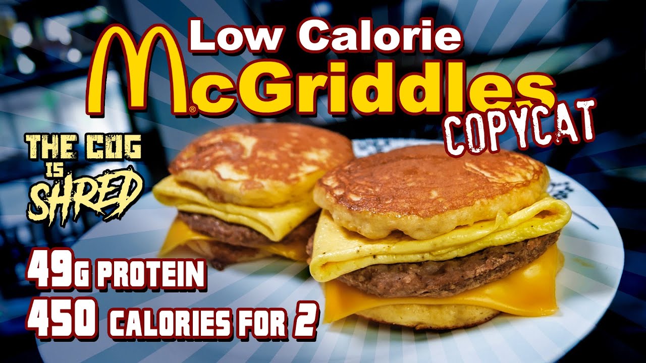 Copycat McGriddles for weight loss! [450 calories | 49g PROTEIN!]