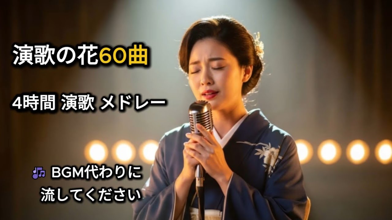 切なく心に響く女性演歌｜名曲60選 4時間メドレー