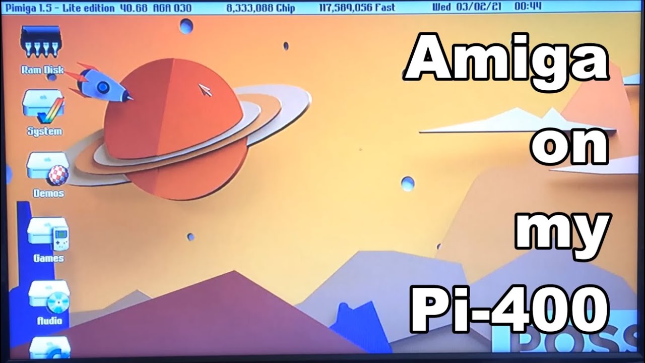Amiga 400: Running Amiberry on a Pi 400...