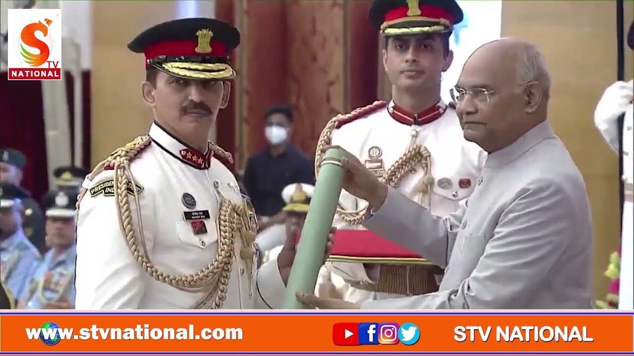 Stv National || President Kovind presents Param Vishisht Seva Medal to Lieutenant General Sanjiv Rai