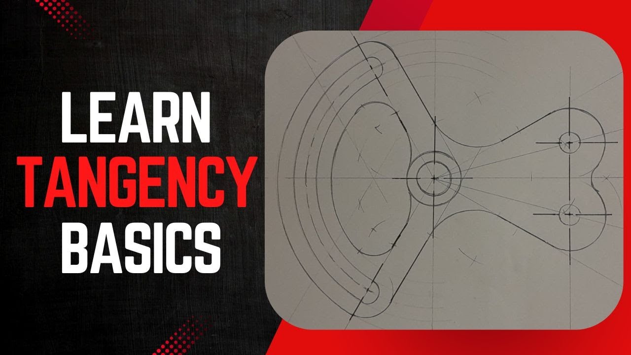 Blending of Curves Problems Engineering Drawing Butterfly Spacer (4K Video)