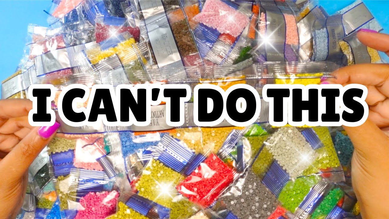 The Video That Made Me Want to QUIT Diamond Painting *Organizing 500 diamonds CHALLENGE *