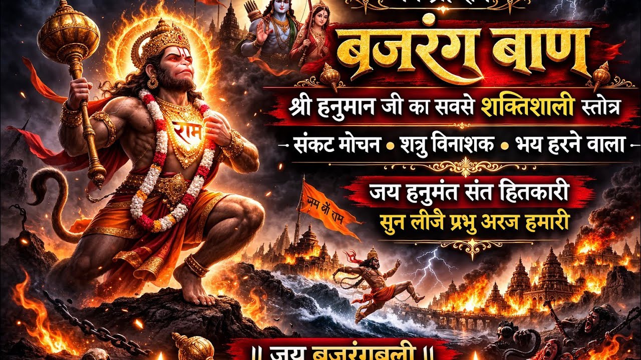 Powerful Bajrang Baan 2026 | Hanuman Ji Ka Shaktishaali Path 🙏#BajrangBaanPath #HanumanChalisa