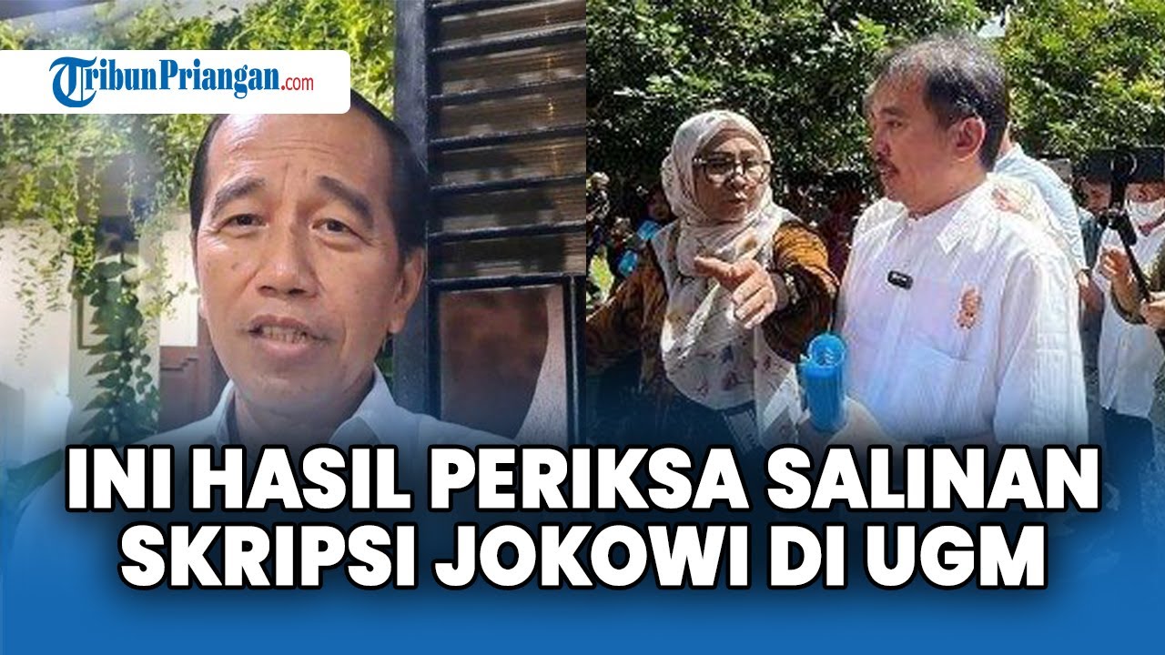 Ini Hasil Cek Salinan Skripsi Jokowi di Fakultas Kehutanan UGM Yogyakarta