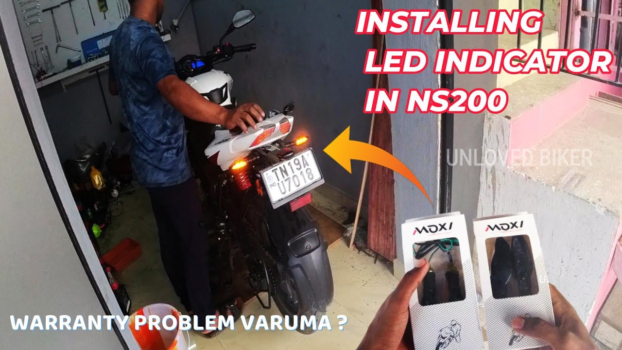 INSTALLING LED Indicators on Bike | NS200/160 | KTM INDICATOR