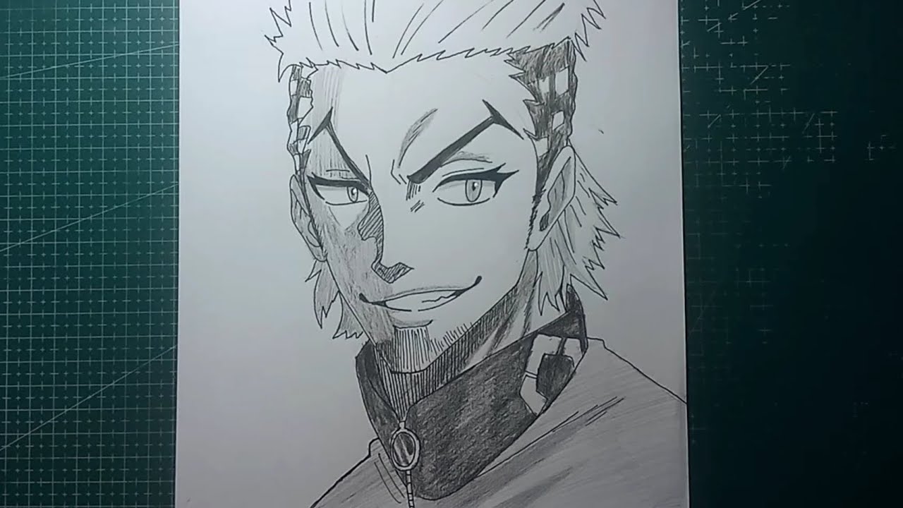 Como desenhar o Lavinho | blue lock | passo a passo