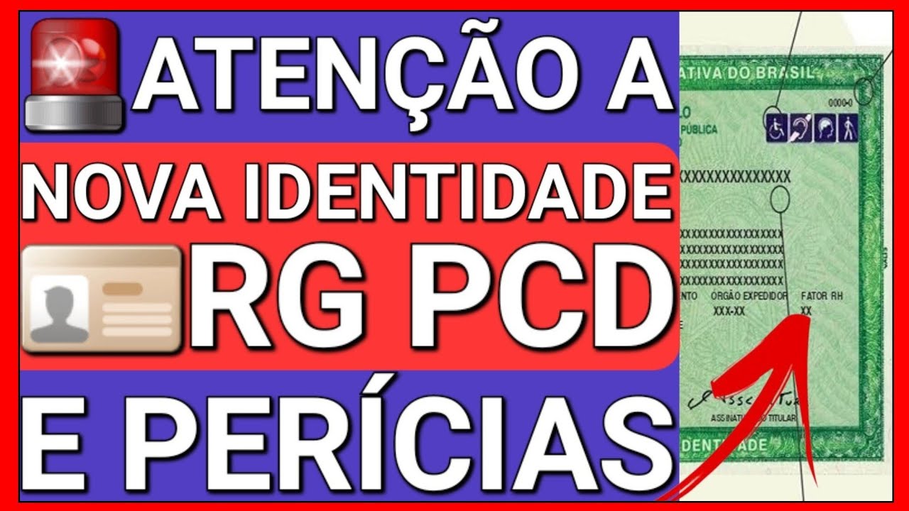 🚨FIM DAS PER&Iacute;CIAS? NOVA IDENTIDADE PCD E DIREITO PARA TODOS