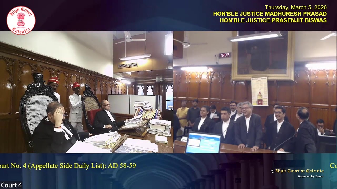 05 March 2026 | Court No. 4 | Live Streaming of the Court proceedings.