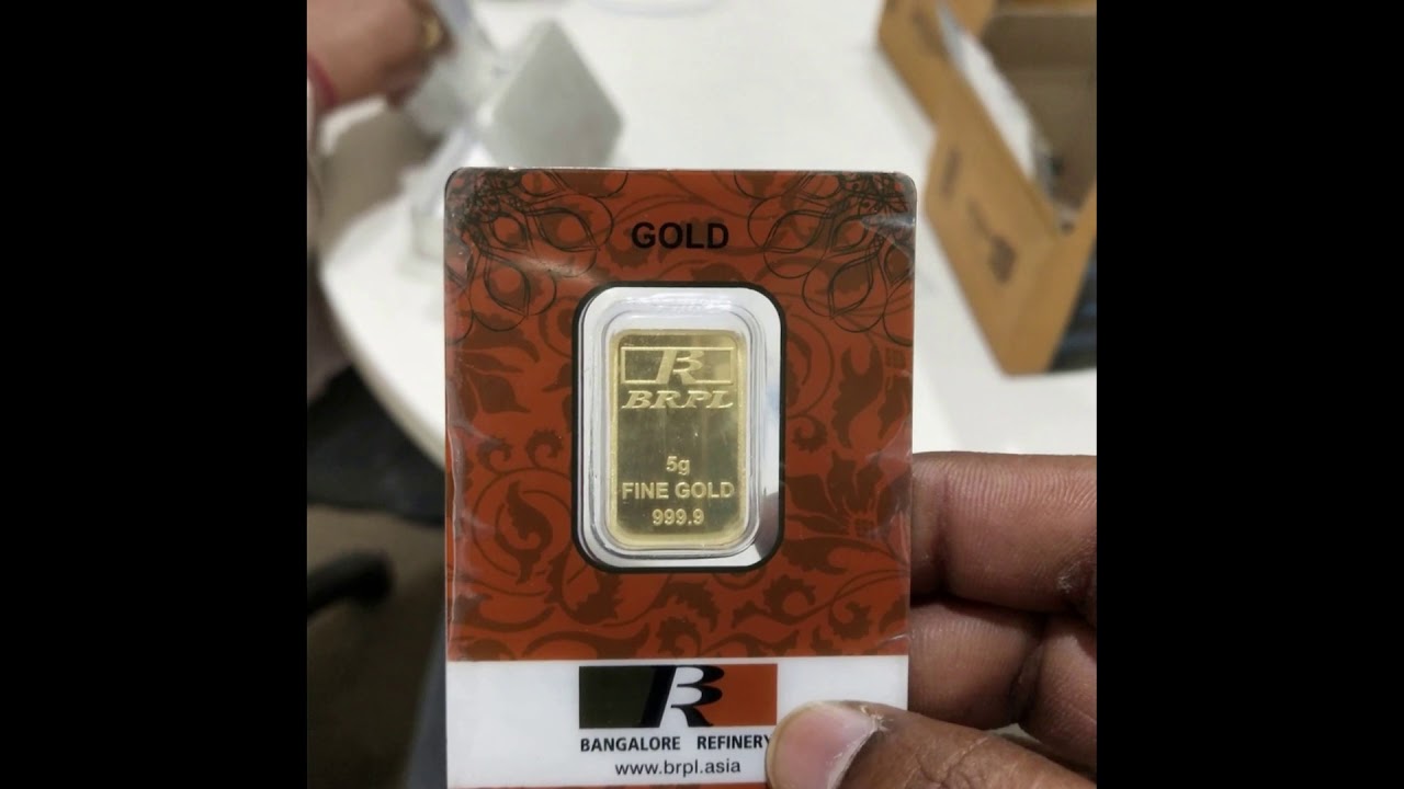 Banglore refinery Gold 24k 999,9 FINE BRPL Unboxing
