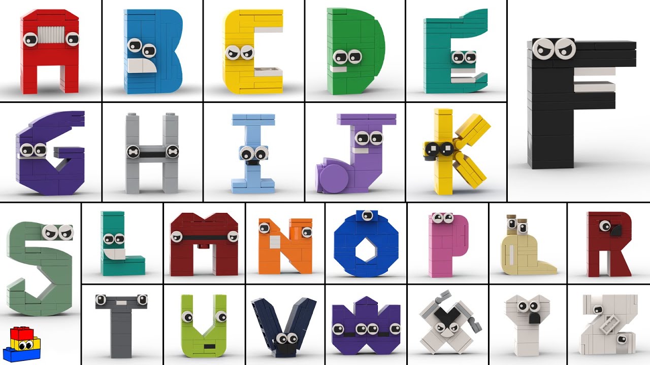 How to make *UPPERCASE* Alphabet Lore out of LEGO (every letter! A-Z!)