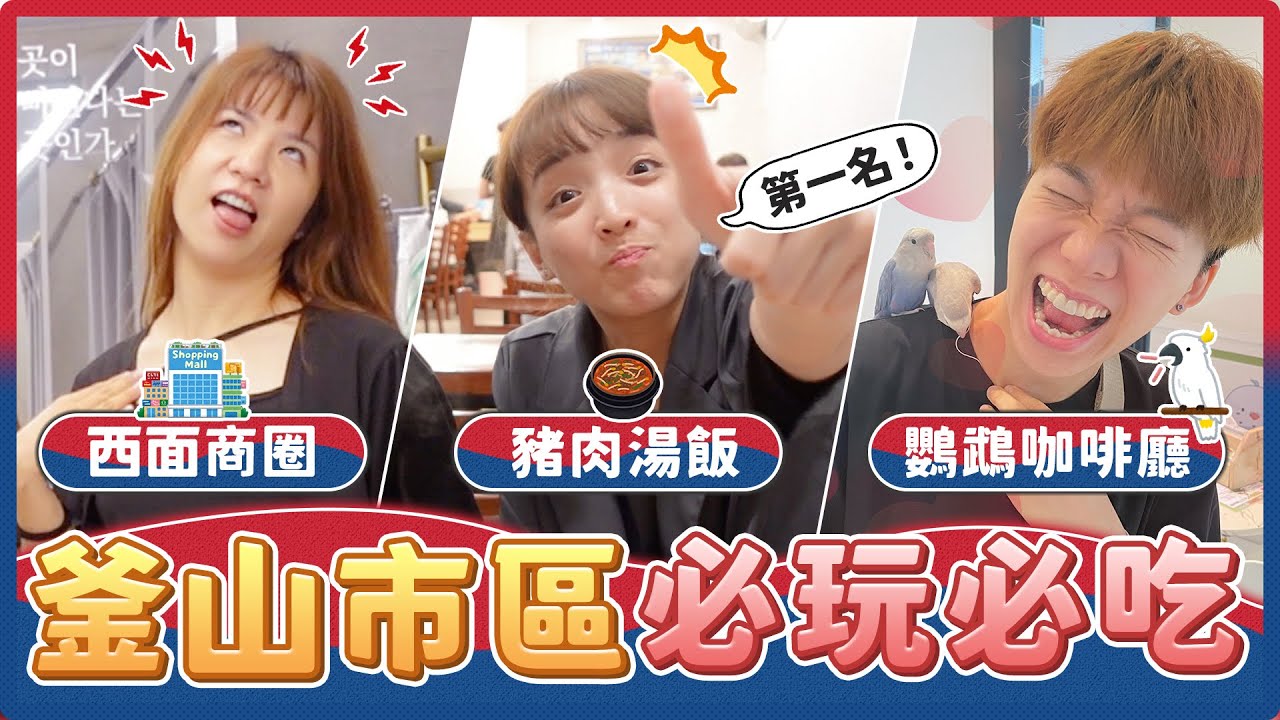 #釜山EP2 市區必吃必玩必逛！ 鸚鵡咖啡廳超萌超療癒！韓國一番賞竟比台灣便宜？「血腸」意外的超好吃！｜麻瓜出遊