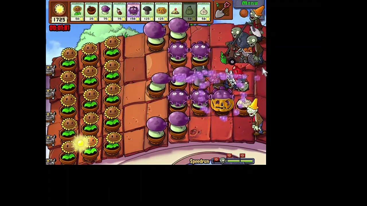 trying to beat speedrun in pvz dlc mod failed :(