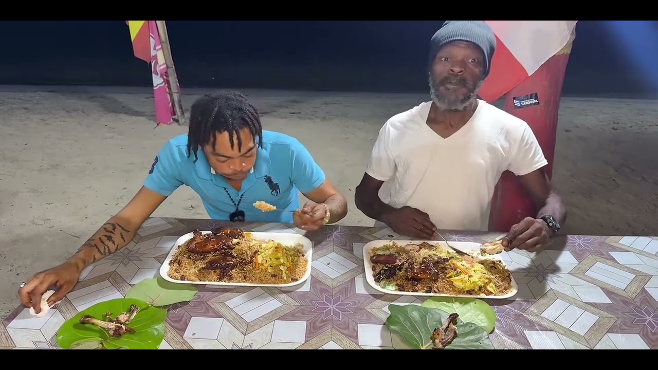 Mega champs vs dumpling man - 3 pounds of rice & 2.5lbs jerk chicken 🍗
