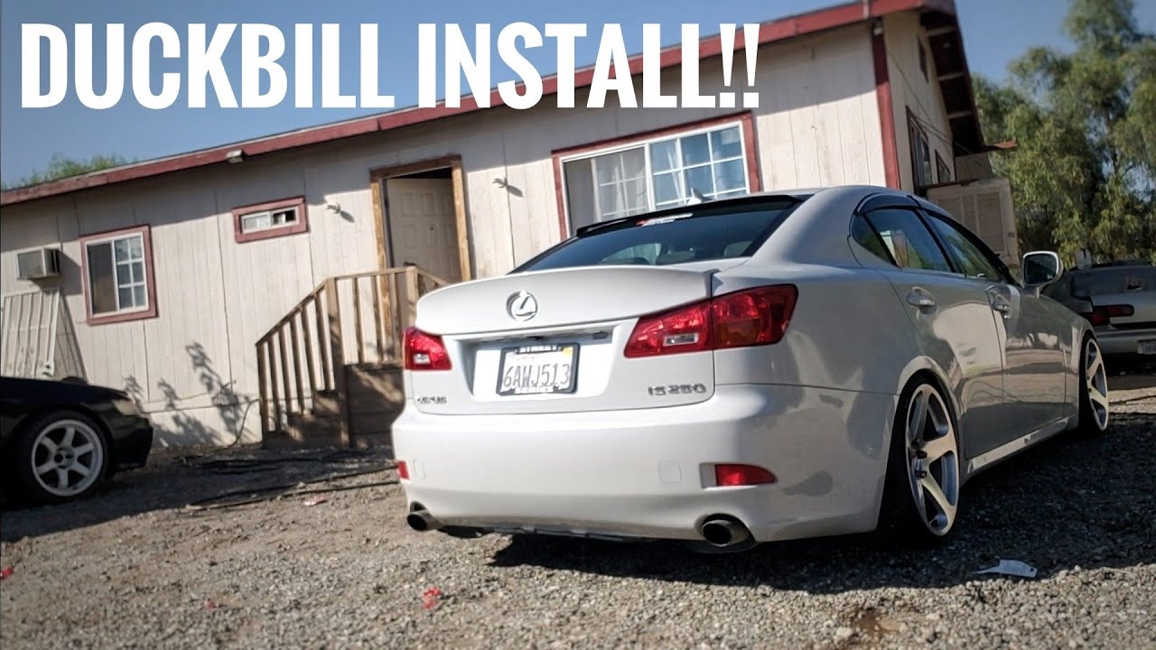 Installing Lexus IS250 Duckbill