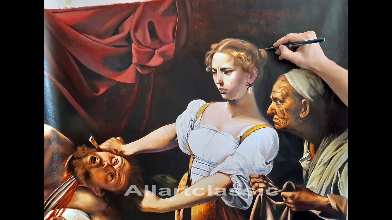 Painting Caravaggio's Judith and Holofernes