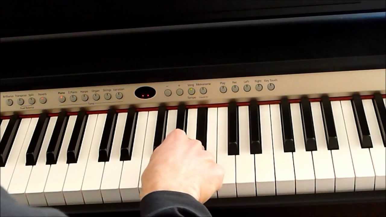 Leçon de piano : Gamme de Fa majeur