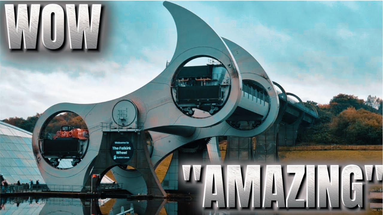 AMAZING THE FALKIRK WHEEL , SCOTLAND  #mechanical #masterpiece THE ONLY ROTATING BOAT ON EARTH !