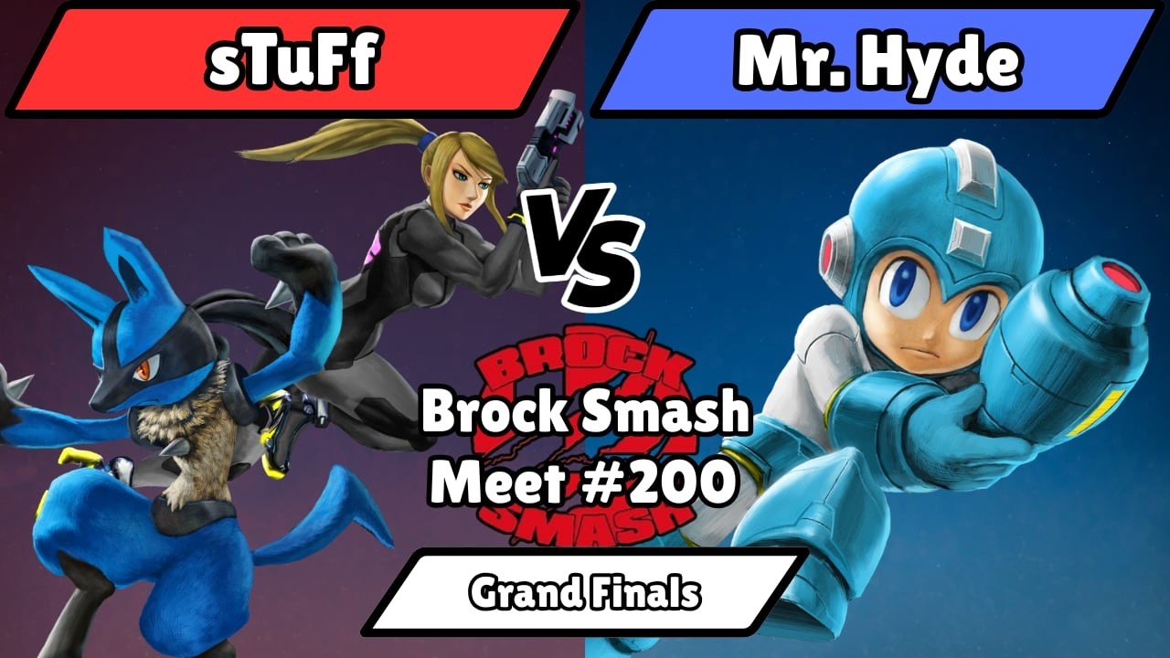 BSM 200 - sTuFf (Zero Suit Samus, Lucario) vs Mr Hyde (Mega Man) - Grand Finals