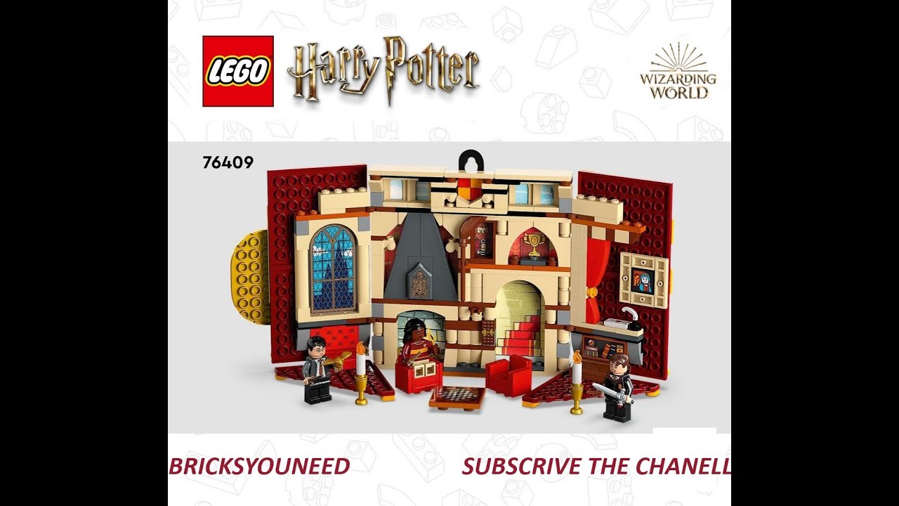 LEGO Set 76409  Harry Potter Gryffindor House Banner building instrucions