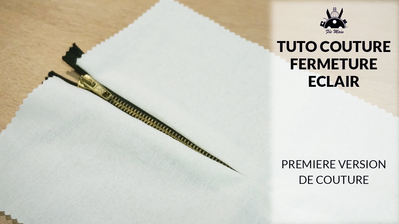 Tuto Couture : la fermeture à glissière - première version