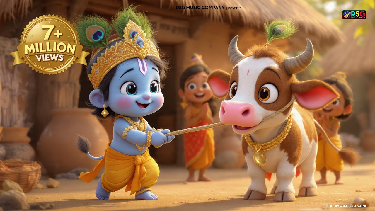 छोटी छोटी गैया छोटे छोटे ग्वाल। Choti Choti Gaiya Chote Chote Gwal। #kanha #krishna #krishnabhajan
