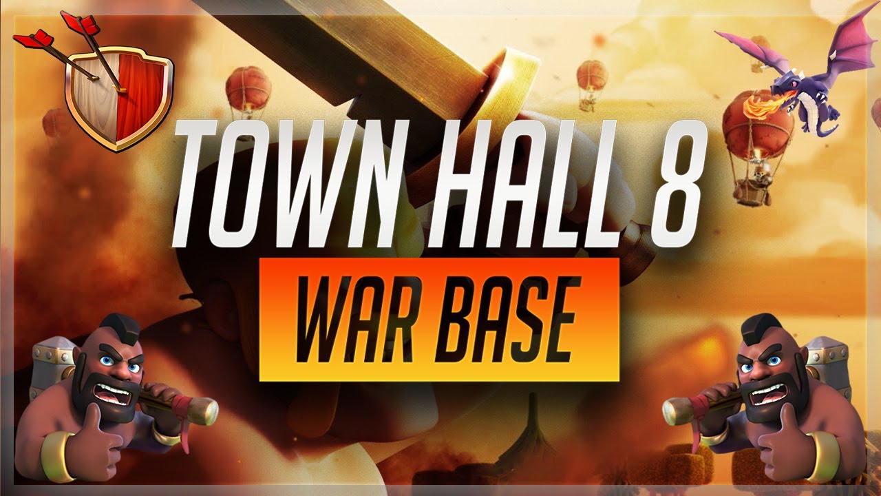 Clash of Clans Town Hall 8 Anti 3 Star War Base | CoC Best TH8  war base Layout 2021 New Update