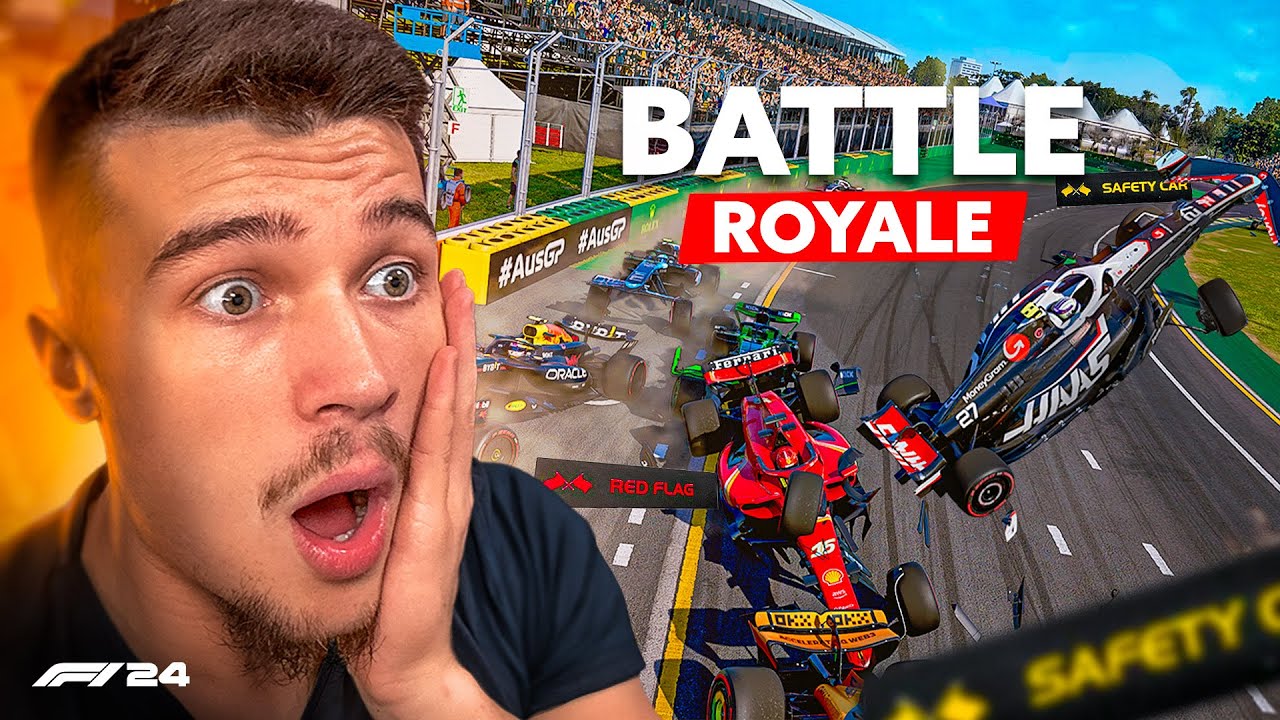 BATTLE ROYALE EN AUSTRALIE SUR F1 24 ! (le bordel 😂)