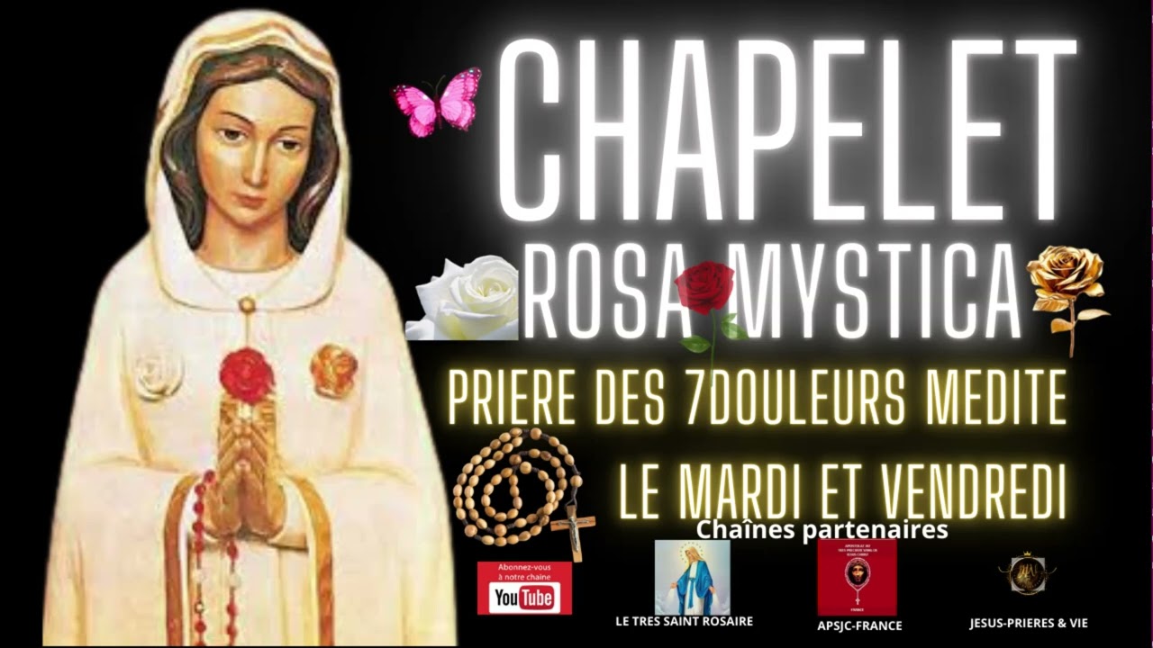 CHAPELET DES LARMES de SANG DE MARIE VENDREDI 6 FÉVRIER 2026-NOUS PRIONS A VOS INTENTIONS