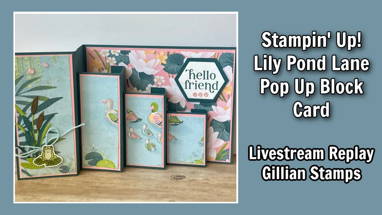 Stampin' Up! Lily Pond Lane Fun Fold Card