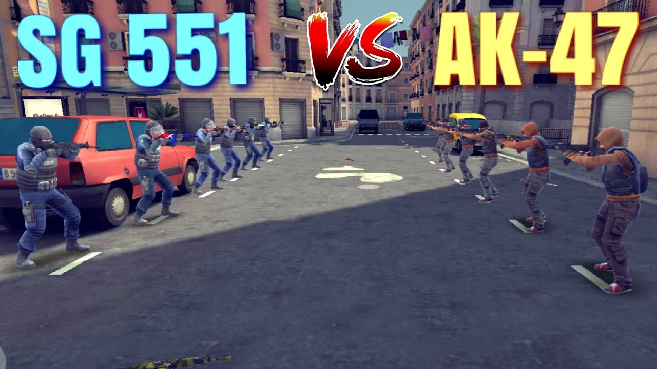 AK-47 vs SG 551 | 6 vs 6 | Which Team Will Win - Critical Ops || Video With Subscribers #2