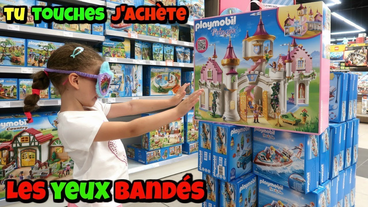 Tu touches j'achète les yeux bandés chez KING JOUET (challenge)