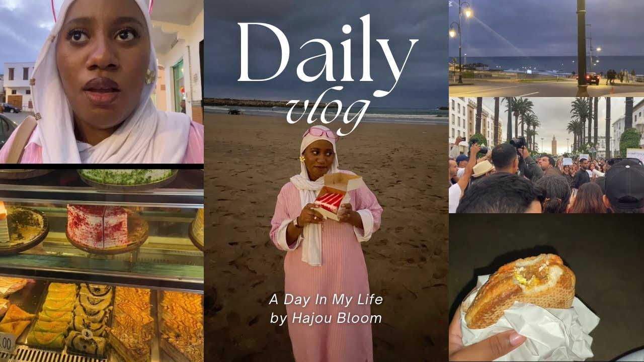 My Day in Rabat! 🇲🇦 College, Writing, and a Beautiful Ocean Escape! 🥹 دوزوا معايا نهاري💖🫶🏻