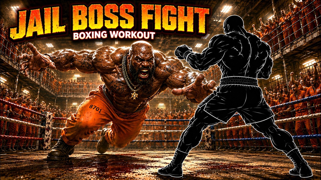 🔥 POV BOXING: JAIL BOSS FIGHT 🥊 Immersive Boxing Workout Game ⚡ Fitness Brain Break & PE