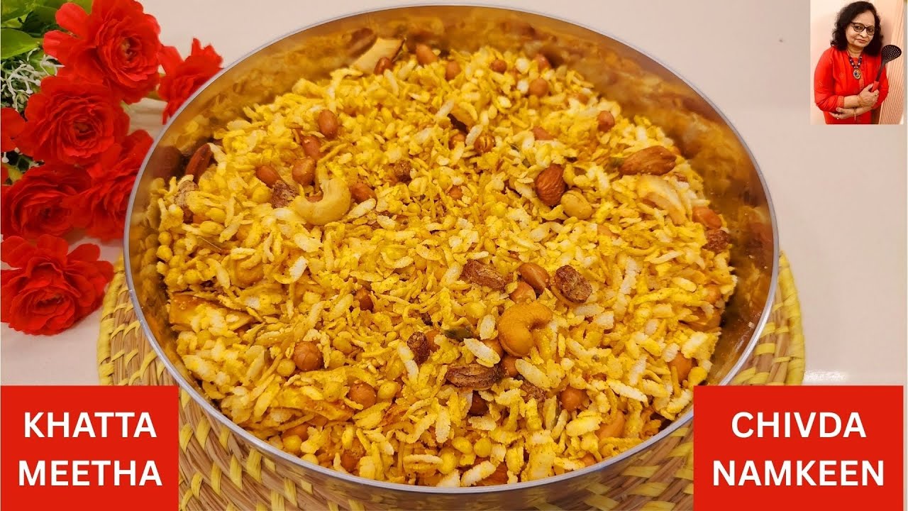 Quick & Easy Tasty Snack - Khatta Meetha Chivda Namkeen |@FlavoursBySush