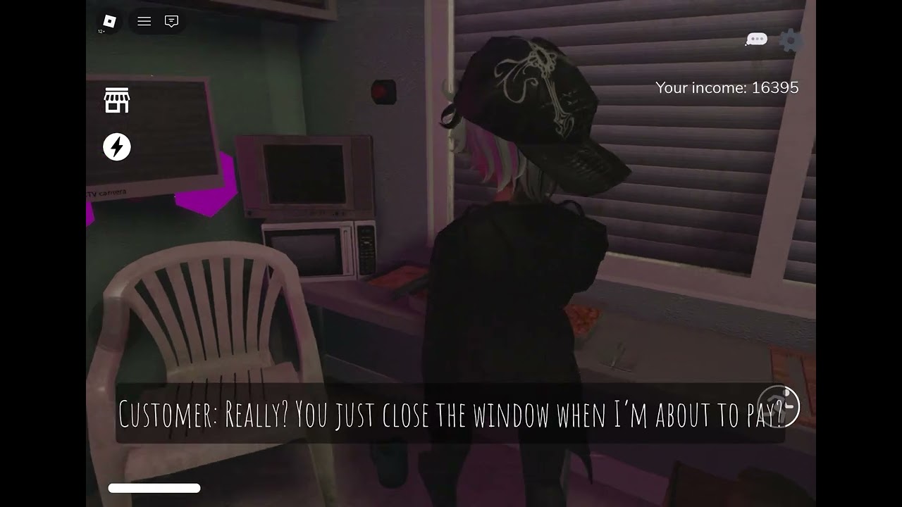 Scary shawarma kiosk added chat