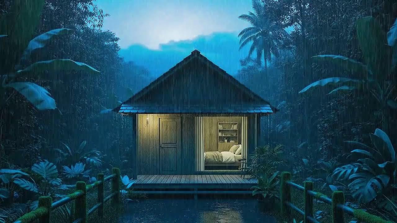 Your Mind Finally Goes Quiet | Rain Sounds for Sleeping and Deep Thunder 🌧️