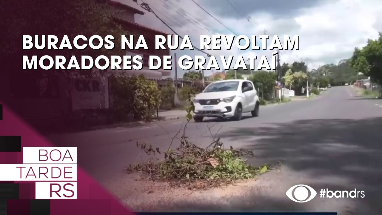 Buracos na rua revoltam moradores de Gravataí