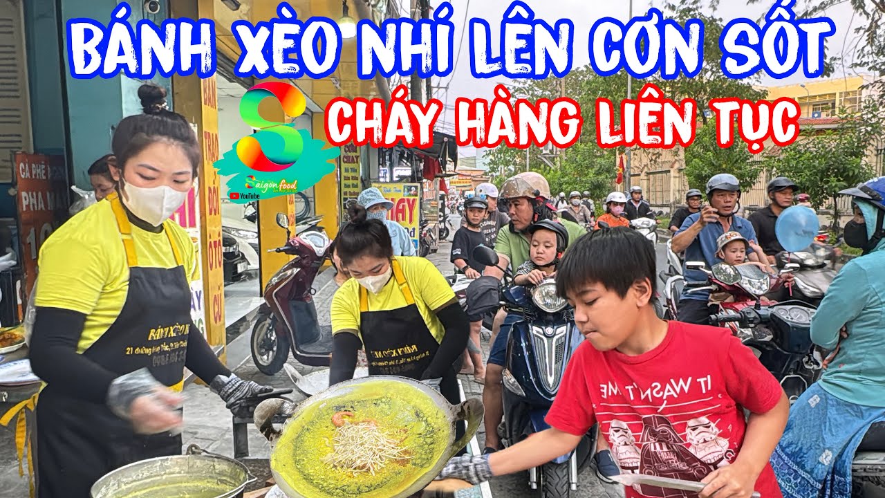 🟢Bánh xèo nhí lên cơn sốt..!Cháy hàng liên tục khách ăn phải chờ