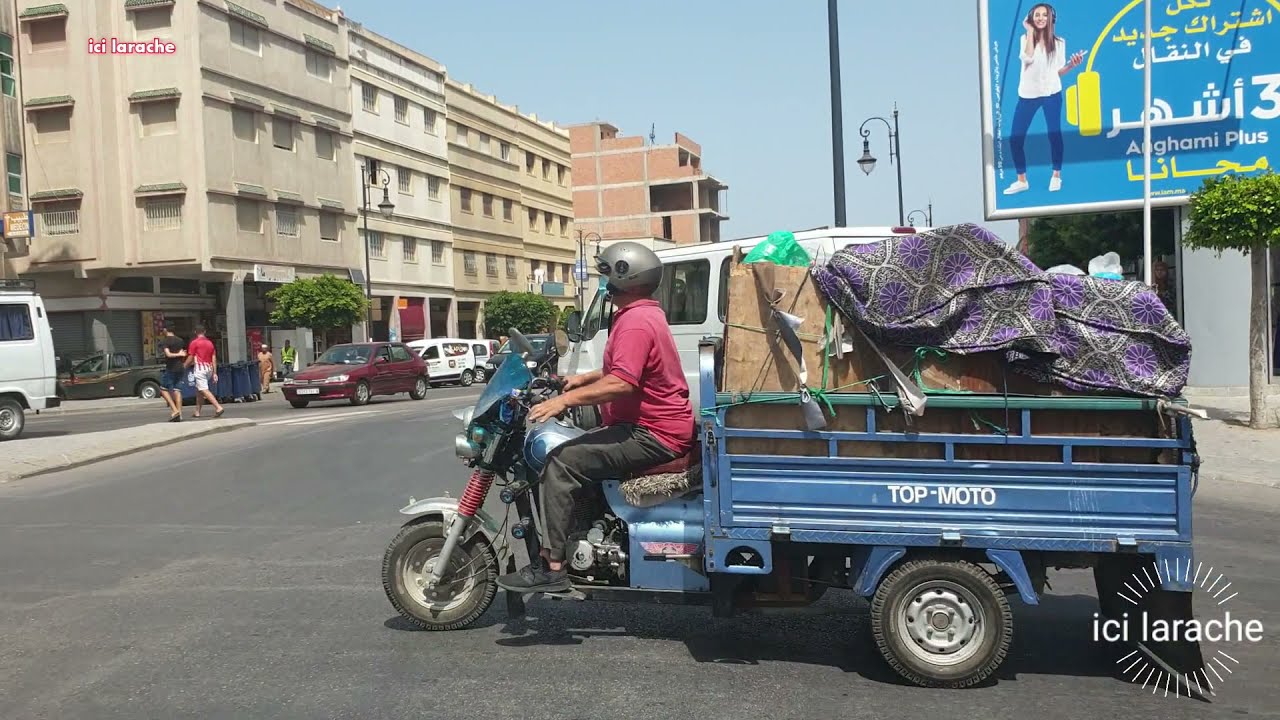 شوارع فسيحة تربط أحياء طنجة بالمدينة، حي الحداد مثلا Tanger perle du nord