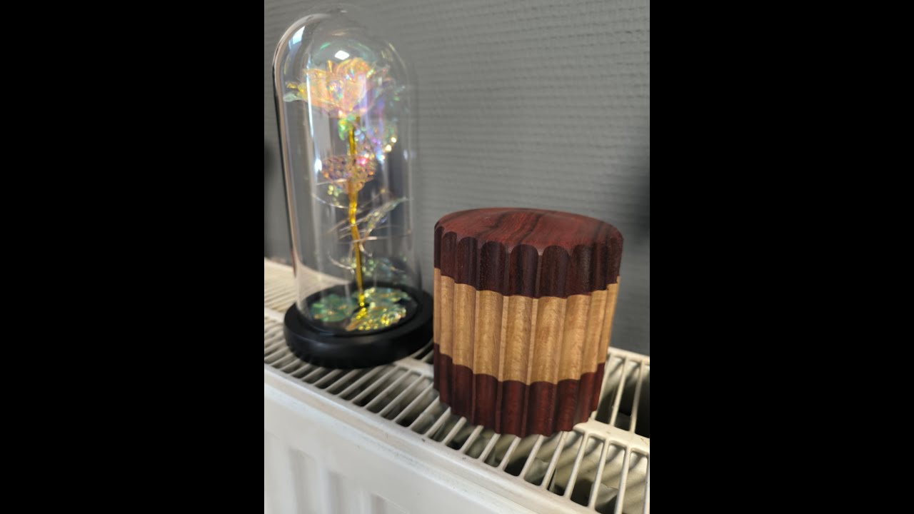 woodturning Boite cannelée test de la fluteuse