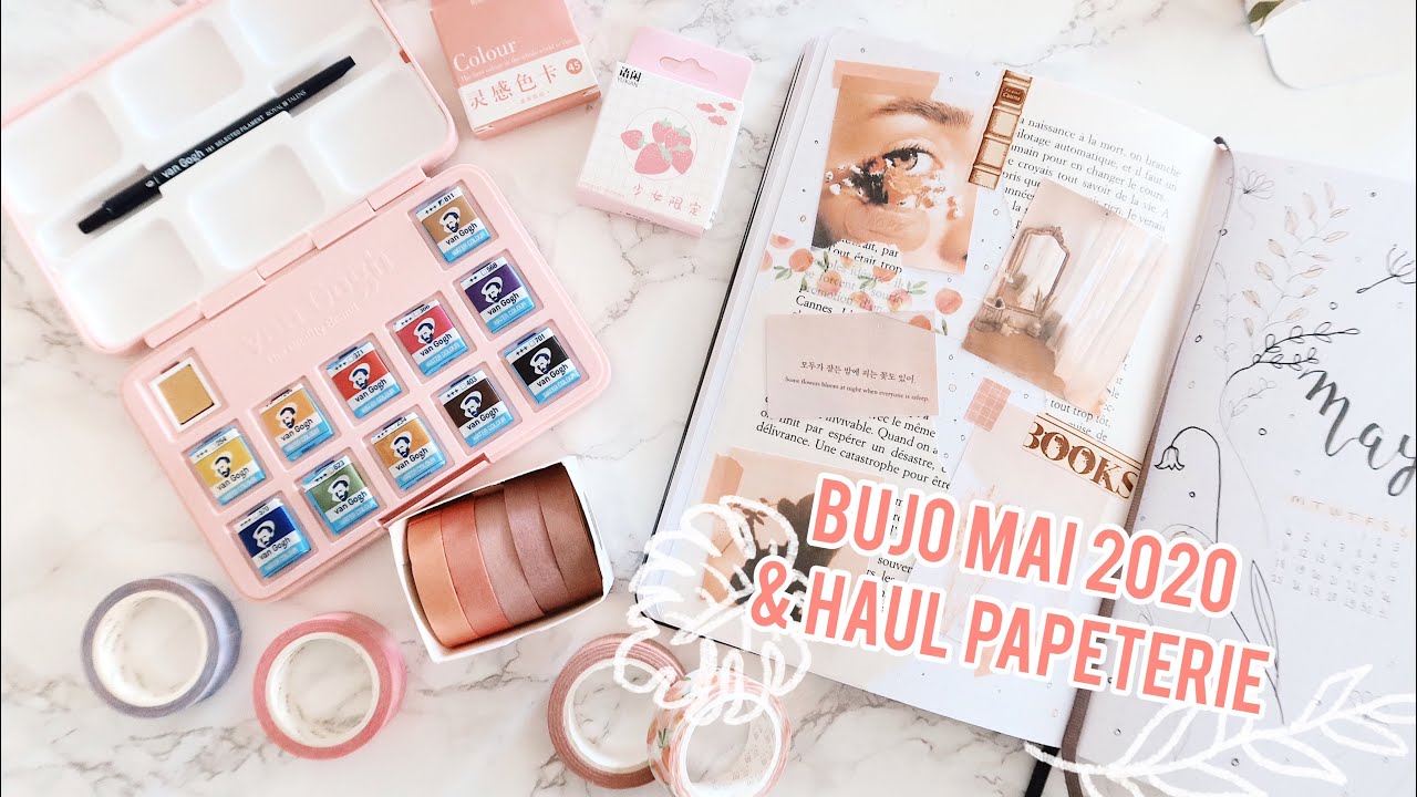 BUJO MAI 2020 + HAUL PAPETERIE ✨