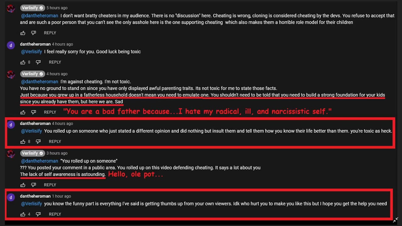 Verlisify Has Gone Too Far! Calling Someone A BAD FATHER Over Pokemon?! WTF DUDE!